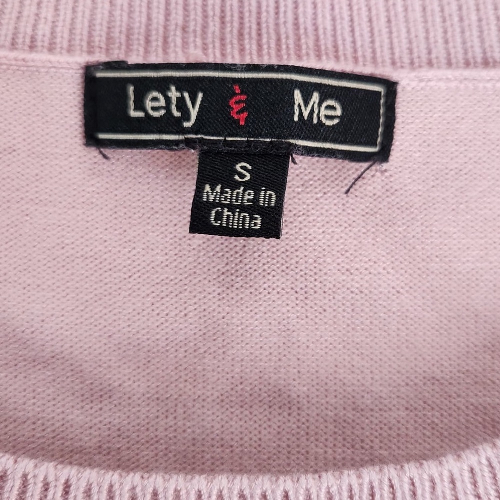 Pink Button-Accent Sweater - Picture 3 of 3